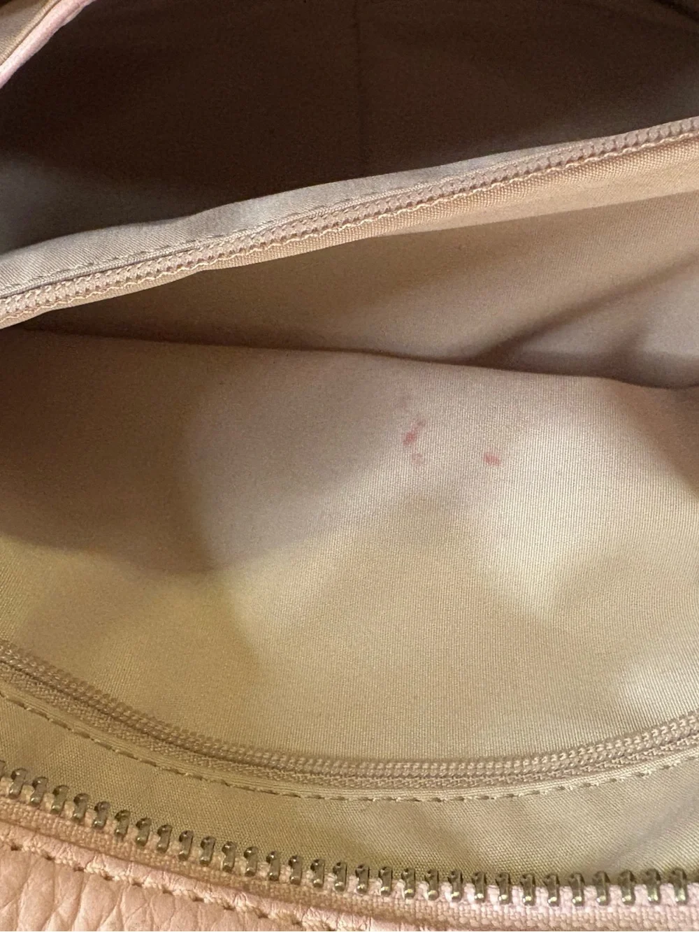 Cole Haan Soft Pink Pebbled Leather Satchel Bag